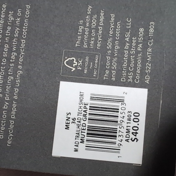 Alpine Design Boulder Co. Trailhead Tech Performance Shorts Size 36 Muted Grape - Picture 4 of 8